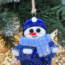 Мастер-класс Елочная игрушка в технике фьюзинг