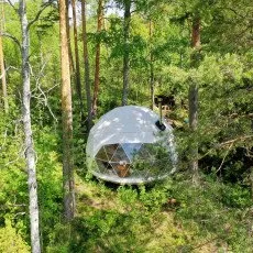 Загородный отдых в купольном доме