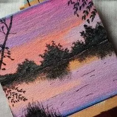 Мастер-класс картина акрилом