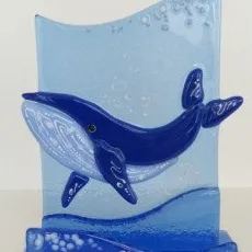 Мастер-класс Кит на подставке в технике фьюзинг