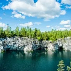 Тур в Карелию парк Рускеала и водопады