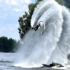 Полет на флайборде Поведники