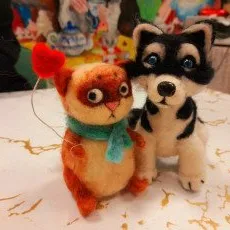 Мастер-класс по валянию игрушек из шерсти