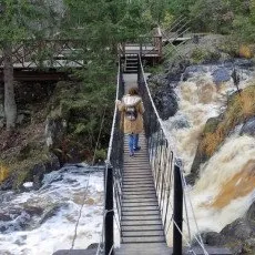 Древние водопады и каньоны Карелии 