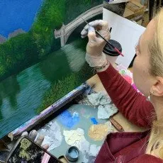 Мастер класс по масляной живописи и акрилу