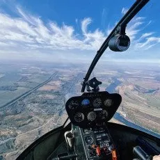 Полет на вертолете Robinson R44