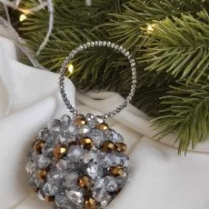 Мастер класс Ёлочный шар из бусин