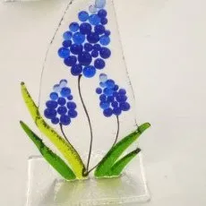 Мастер-класс Букет на подставке в технике фьюзинг