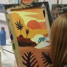 Мастер-класс картина гуашью