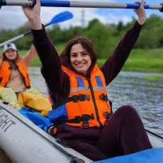 Сплав по реке на байдарке