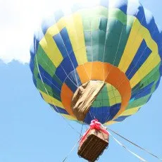 Полет на большом воздушном шаре в группе