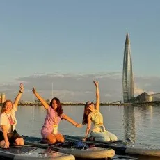 SUP прогулка Закат у Лахты