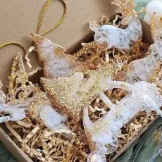 Мастер класс Ёлочные игрушки из эпоксидной смолы