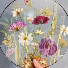 Мастер класс Гербарий в витражной технике