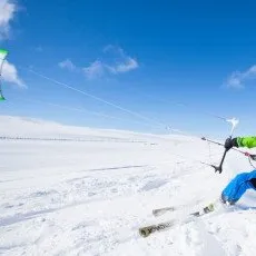 Тренировка по сноукайтингу