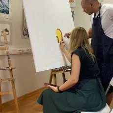 Арт свидание Рисование картины