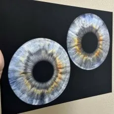 Фото радужки на холсте