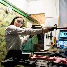 Стрельба из пневматики арбалета и лука