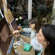 Три пробных занятия курсов по живописи