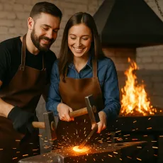 Романтическое свидание в кузнице