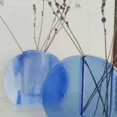 Мастер-класс Вазочка на подставке в технике фьюзинг