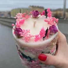 Мастер-класс Ботанические свечи