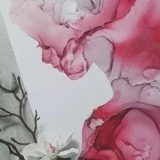 Мастер-класс Картина алкогольными чернилами