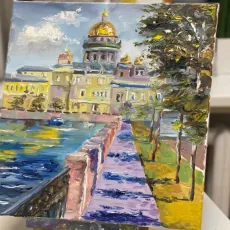 Мастер-класс Рисование картины на холсте