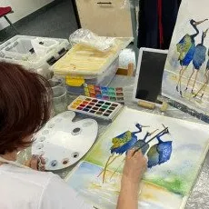 ​Мастер-класс акварельная живопись