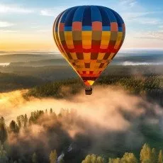 Полет на воздушном шаре в группе до 12 человек
