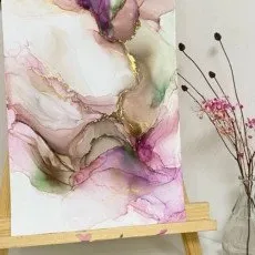 Мастер-класс по алкогольным чернилам