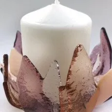 Мастер-класс Подсвечник в технике фьюзинг