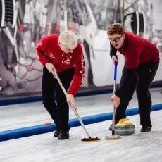 Индивидуальная тренировка в кёрлинг