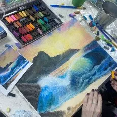 Мастер класс по Пастели для взрослых и детей