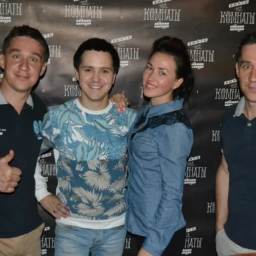 Вечеринка с артистами комедийного шоу в Москве, яркие эмоции и дружеская атмосфера