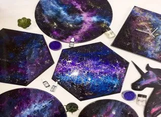 Мастер класс рисование эпоксидной смолой