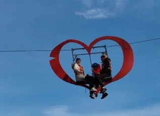 Канатная дорога Сердечко