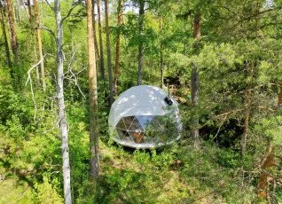 Загородный отдых в купольном доме