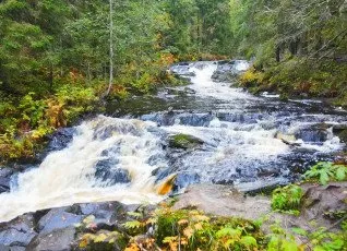 Тур Лучшее в Карелии водопады лес уха и музей в скале