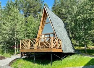 Дома А-фреймы База отдыха "ALDI-Karelia"