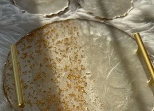 Мастер класс Новогодние предметы интерьера с эпоксидной смолой