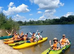 Сплав на байдарках в Раздорской - вокруг острова Поречный