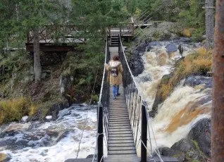Древние водопады и каньоны Карелии 