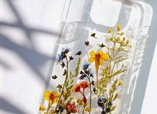 Мастер-класс Чехол с сухоцветами из эпоксидной смолы