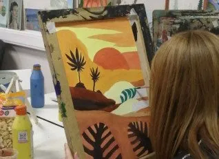 Мастер-класс картина гуашью