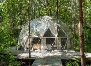 Геокупол в загородном клубе Утрау