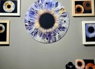 Фото радужки глаза Картина на стекле в Балашихе