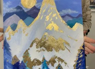 Мастер-класс картина поталью