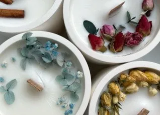 Мастер класс по созданию соевых аромасвечей в гипсовых кашпо