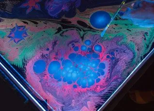 Мастер-класс по рисованию на воде Эбру